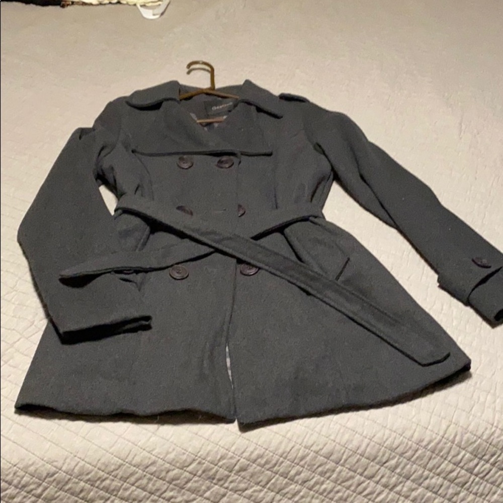 Gray pea coat